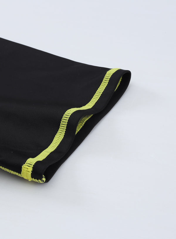 Black Seam Contoured Zip Front Wetsuit