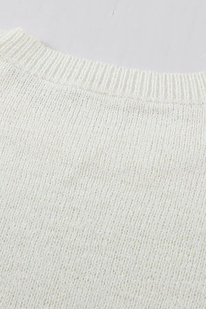 Slouchy Drop-shoulder Leopard Striped Colorblock Sweater