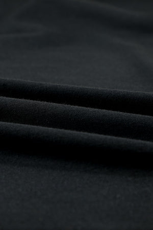 Striped Splicing High Neck Sweatshirt