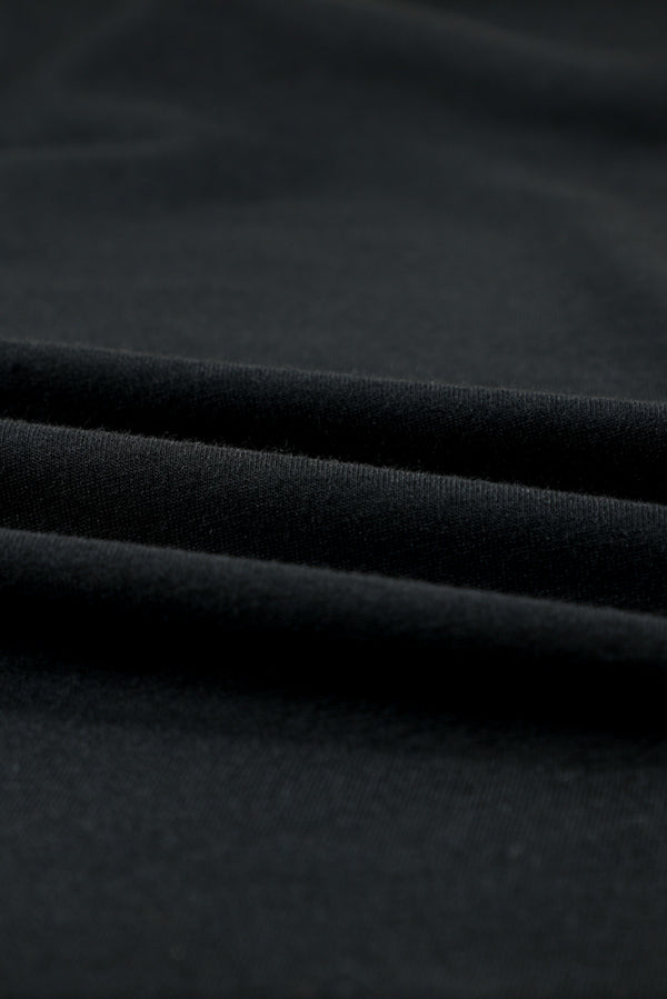 Striped Splicing High Neck Sweatshirt