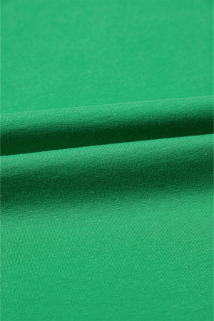 Bright Green Rhinestone Lucky Poker Cards Oversized T Shirt Mini Dress