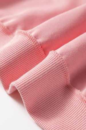 Blossom Striped Mesh Sleeve Patchwork Exposed Seam Casual Pullover Top