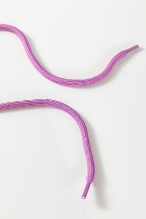 Lilac Drawstring Elastic Waistband Solid Color Jogger Pants