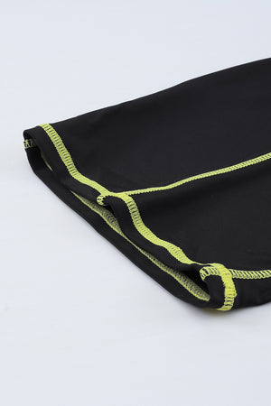 Black Seam Contoured Zip Front Wetsuit