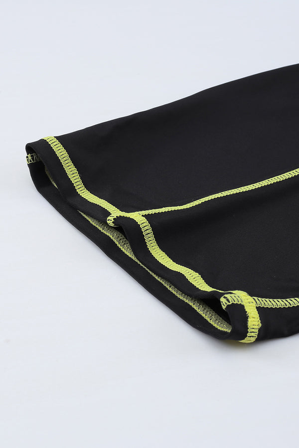 Black Seam Contoured Zip Front Wetsuit