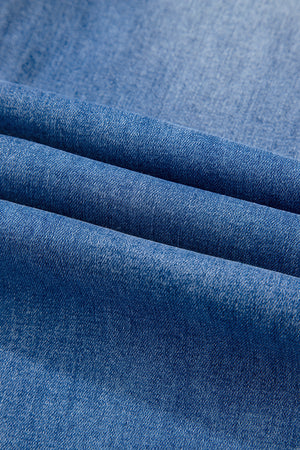 Ashleigh Blue Cut out Side Frayed Hemline Flare Jeans