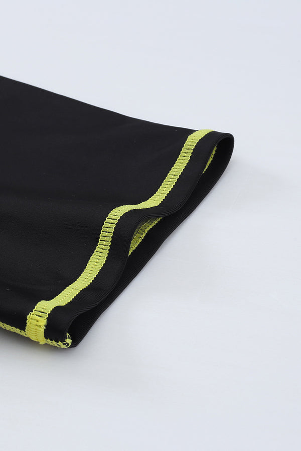 Black Seam Contoured Zip Front Wetsuit