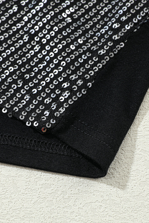 Gray Sequin Tank Top