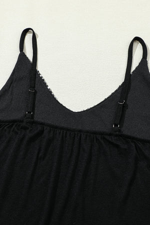 Gray Sequin Tank Top
