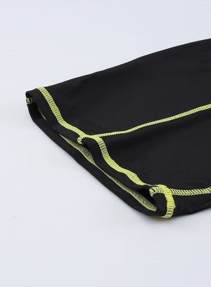 Black Seam Contoured Zip Front Wetsuit