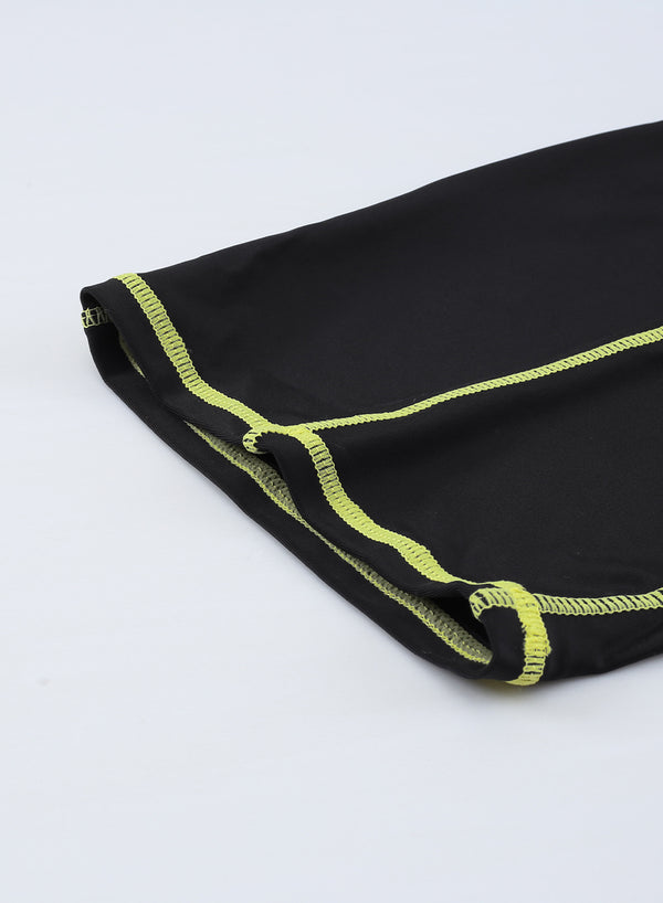 Black Seam Contoured Zip Front Wetsuit