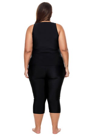 Contrast Orange Accent Black Zipped Women Wetsuit