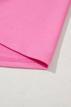 Sachet Pink Bow Print Boxy Fit Tank Top