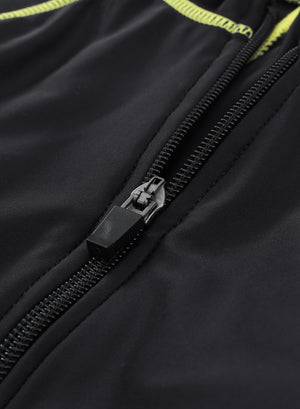 Black Seam Contoured Zip Front Wetsuit