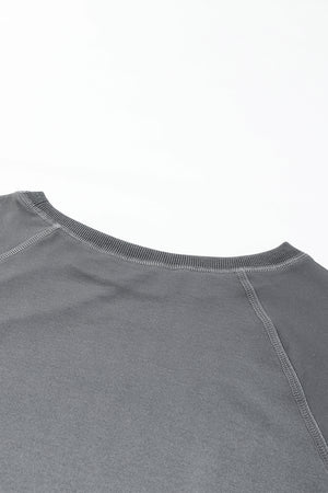Gray Ombre Crewneck Long Sleeve Sweatshirt