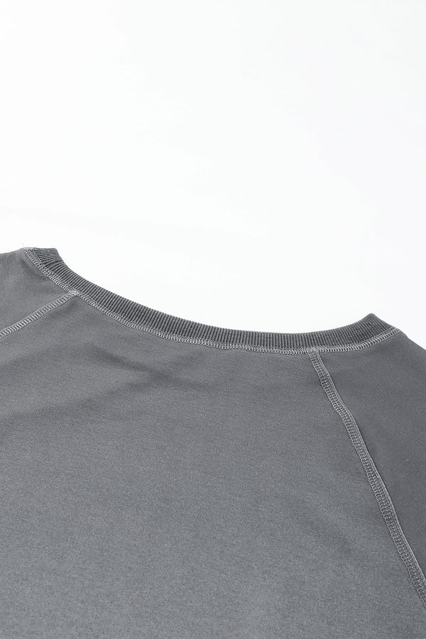 Gray Ombre Crewneck Long Sleeve Sweatshirt