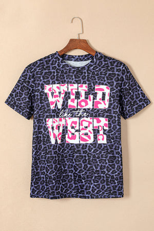 Black WILD like the WEST Leopard Tee