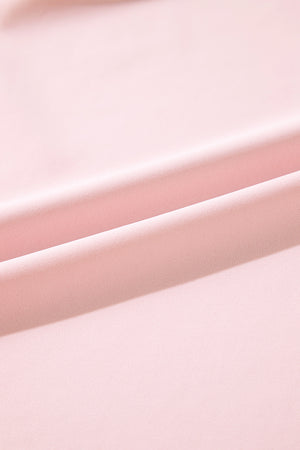 Light Pink U Neck Sleeveless Side Slit Sports Mini Dress